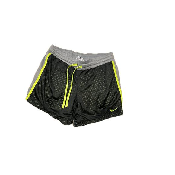 Nike Black Lime Green Gray Training Shorts Womans XS - Picture 1 of 3